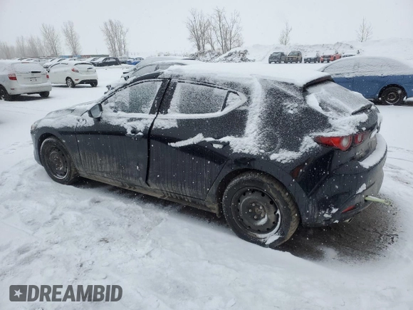 2023 Mazda 3 S Carbon Edition with VIN JM1BPBLM1P1614736, listed as a Copart auction lot 46285155 with 56,830 mi miles and Salvage Title. Bid and sale history available at DreamBid. Image 2.