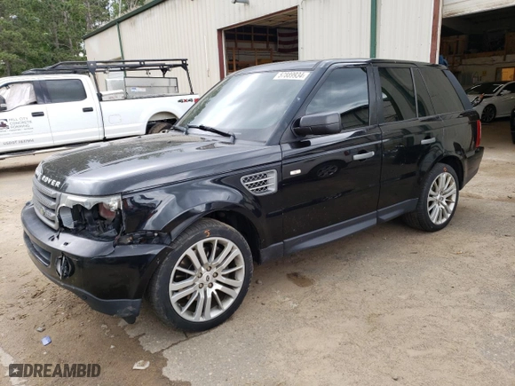 2009 Land Rover Range Rover Sport SC with VIN SALSH23489A203651, listed as a Copart auction lot 57889934 with 152,965 mi miles and Salvage Title. Bid and sale history available at carsss.com. Image 1.
