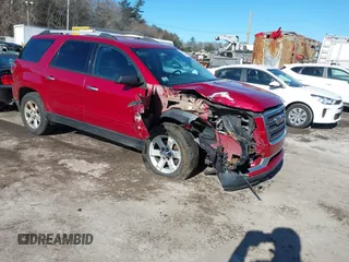 2013 GMC Acadia SLE with VIN 1GKKVNED0DJ169216, listed as a IAAI auction lot 41590467 with 137,708 mi miles and . Bid and sale history available at carsss.com. Image 1.