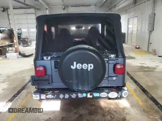 2001 Jeep Wrangler SE with VIN 1J4FA29P31P357744, listed as a Copart auction lot 45743275 with 188,045 mi miles and Salvage Title. Bid and sale history available at carsss.com. Image 6.