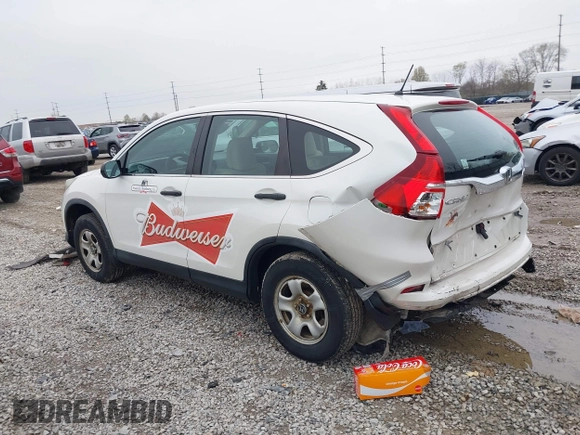 2016 Honda CR-V LX with VIN 5J6RM4H32GL002286, listed as a IAAI auction lot 42017263 with 186,190 mi miles. Bid and sale history available at carsss.com. Image 15.