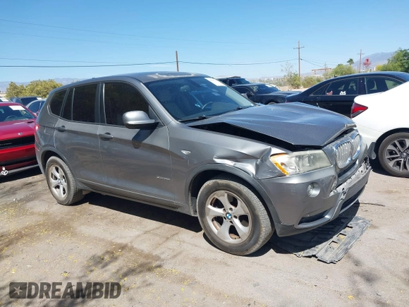 2011 BMW X3 28i with VIN 5UXWX5C55BL710408, listed as a IAAI auction lot 42087592 with 168,569 mi miles and . Bid and sale history available at DreamBid. Image 1.