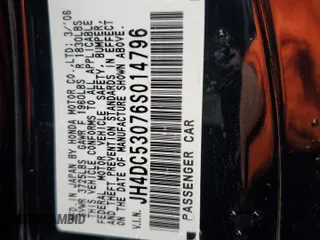 2006 Acura RSX Type S z VIN JH4DC53076S014796, wystawiony jako Copart lot #57726635 z przebiegiem 55 175 mil mil oraz Szkoda całkowita • Salvage title. Historia ofert i sprzedaży dostępna na DreamBid. Obrazek 13.
