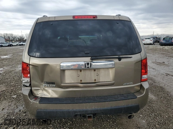 2009 Honda Pilot EX with VIN 5FNYF48489B043483, listed as a Copart auction lot 46344755 with 178,833 mi miles and Salvage Title. Bid and sale history available at DreamBid. Image 6.