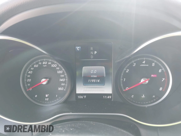 2018 Mercedes-Benz C 300 with VIN WDDWJ4JB1JF629561, listed as a IAAI auction lot 42190511 with 119,514 mi miles and . Bid and sale history available at DreamBid. Image 7.