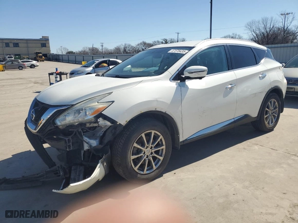 2016 Nissan Murano S with VIN 5N1AZ2MG3GN144731, listed as a Copart auction lot 47378435 with 101,744 mi miles and Salvage Title. Bid and sale history available at carsss.com. Image 1.