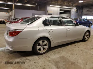 2007 BMW 5 Series 530i with VIN WBANE73597CM50002, listed as a Copart auction lot 83664944 with 205,201 mi miles and Clean Title. Bid and sale history available at DreamBid. Image 3.