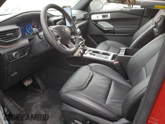 2023 Ford Explorer Platinum with VIN 1FM5K8HC1PGB15491, listed as a Copart auction lot 73356724 with 3,374 mi miles and Salvage title. Bid and sale history available at DreamBid. Image 7.