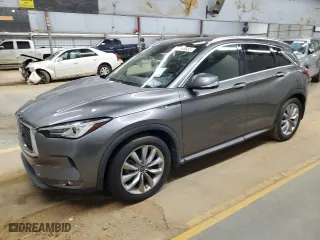 2020 Infiniti QX50 ESSENTIAL with VIN 3PCAJ5M13LF113335, listed as a Copart auction lot 88043835 with 41,868 mi miles and Non Repairable. Bid and sale history available at carsss.com. Image 1.