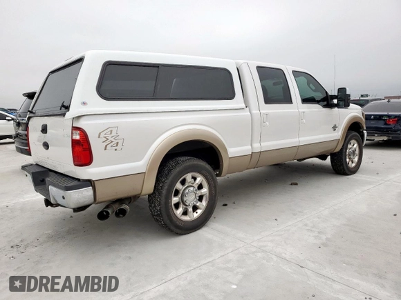 2011 Ford F-250 XL with VIN 1FT7W2BT3BEC24594, listed as a Copart auction lot 59517695 with 289,337 mi miles and Salvage title. Bid and sale history available at DreamBid. Image 3.