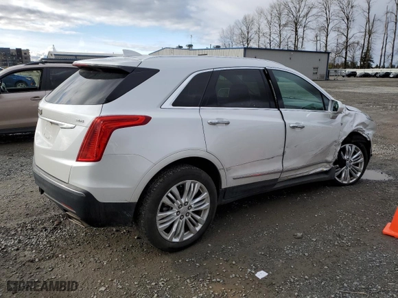 2017 Cadillac XT5 Premium Luxury FWD with VIN 1GYKNCRS2HZ244878, listed as a Copart auction lot 45530815 with NaN miles and Salvage Title. Bid and sale history available at carsss.com. Image 3.