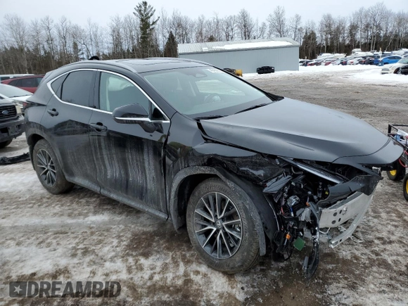 2025 Lexus NX with VIN 2T2GGCEZ8SC073267, listed as a Copart auction lot 46468655 with 220 mi miles and Salvage Title. Bid and sale history available at carsss.com. Image 4.
