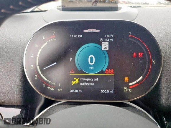 2023 MINI Countryman John Cooper Works with VIN WMZ33BS04P3P68957, listed as a Copart auction lot 61590245 with 28,518 mi miles and Salvage title. Bid and sale history available at DreamBid. Image 9.