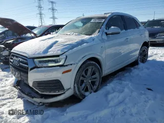 2017 Audi Q3 Prestige with VIN WA1GCCFS3HR015108, listed as a Copart auction lot 44623585 with 65,720 mi miles and Salvage Title. Bid and sale history available at carsss.com. Image 1.