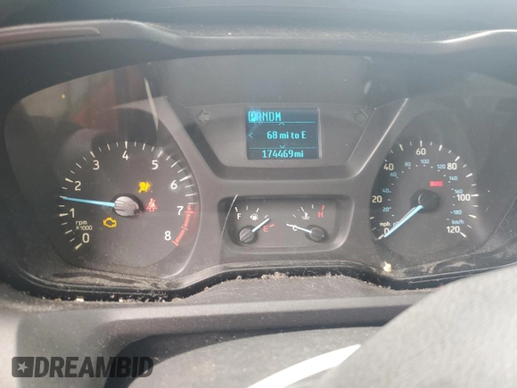 2018 Ford Transit Passenger XL z VIN 1FBAX2CM8JKA84136, wystawiony jako Copart lot #56223685 z przebiegiem 174 469 mil mil oraz Szkoda całkowita • Salvage title. Historia ofert i sprzedaży dostępna na DreamBid. Obrazek 9.