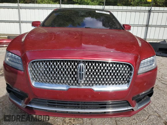 2017 Lincoln Continental Reserve with VIN 1LN6L9RP3H5637464, listed as a Copart auction lot 73666114 with 74,404 mi miles and Salvage Title. Bid and sale history available at carsss.com. Image 5.