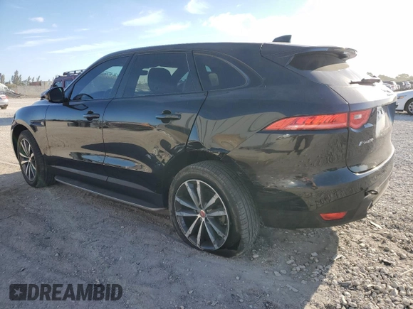2019 Jaguar F-Pace 25t Prestige with VIN SADCK2GXXKA606848, listed as a Copart auction lot 50167335 with 34,758 mi miles and Salvage Title. Bid and sale history available at DreamBid. Image 2.