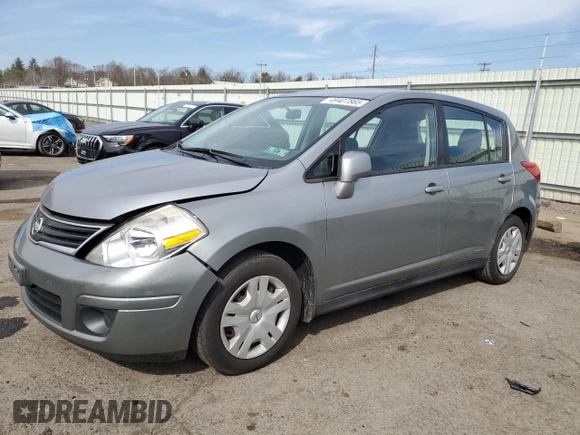 2012 Nissan Versa S with VIN 3N1BC1CPXCL360725, listed as a Copart auction lot 49407865 with 134,875 mi miles and Salvage Title. Bid and sale history available at carsss.com. Image 1.