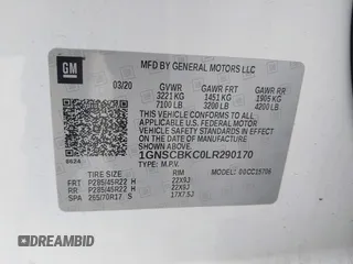 2020 Chevrolet Tahoe LT с VIN 1GNSCBKC0LR290170, выставлен на аукционе IAAI как лот 42129712 с пробегом 57 414 миль миль и . История ставок и продаж доступна на DreamBid. Изображение 9.