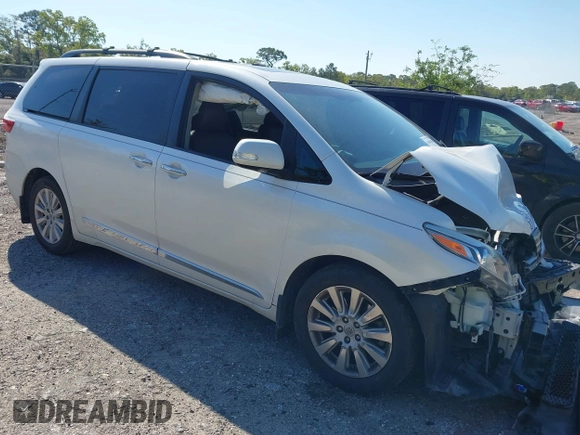 2016 Toyota Sienna XLE with VIN 5TDYK3DC8GS758226, listed as a IAAI auction lot 41894191 with 107,233 mi miles and . Bid and sale history available at DreamBid. Image 1.