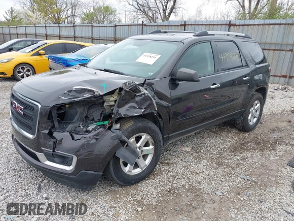 2015 GMC Acadia SLE with VIN 1GKKRPKD8FJ352726, listed as a IAAI auction lot 41958291 with 152,001 mi miles. Bid and sale history available at carsss.com. Image 2.