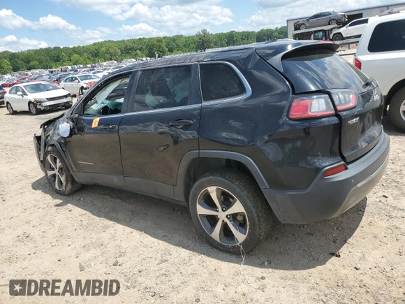 2019 Jeep Cherokee Limited with VIN 1C4PJLDB0KD357151, listed as a Copart auction lot 56416505 with 110,932 mi miles and Salvage title. Bid and sale history available at DreamBid. Image 2.