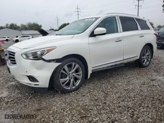 2013 Infiniti JX35 with VIN 5N1AL0MM9DC339929, listed as a Copart auction lot 72847094 with 125,978 mi miles and Salvage Title. Bid and sale history available at carsss.com. Image 1.