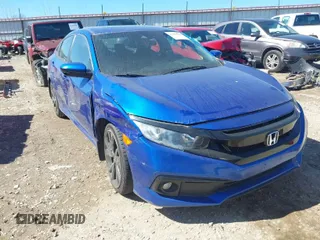 2019 Honda Civic Sedan Sport with VIN 2HGFC2F8XKH577032, listed as a IAAI auction lot 41688606 with 111,518 mi miles. Bid and sale history available at carsss.com. Image 1.