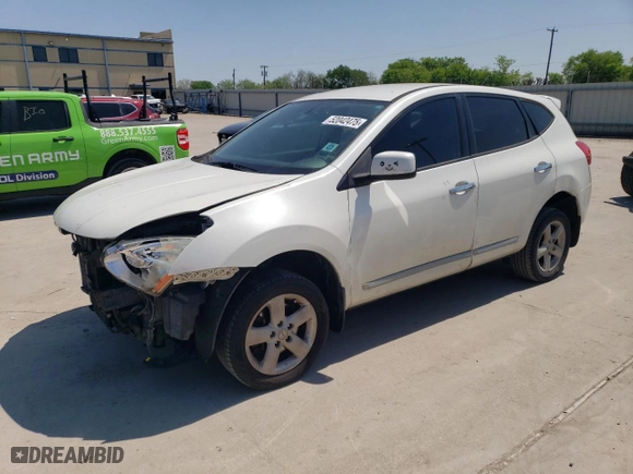 2013 Nissan Rogue S with VIN JN8AS5MT7DW010161, listed as a Copart auction lot 52042475 with 204,923 mi miles and Salvage Title. Bid and sale history available at carsss.com. Image 1.