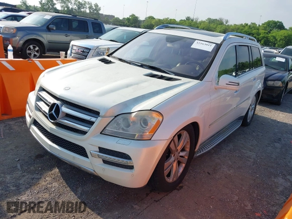 2011 Mercedes-Benz GL-Class GL 450 with VIN 4JGBF7BE1BA709277, listed as a IAAI auction lot 42163011 with 140,130 mi miles. Bid and sale history available at carsss.com. Image 2.