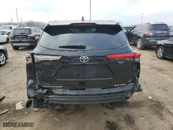 2023 Toyota Highlander L with VIN 5TDKDRBHXPS014841, listed as a Copart auction lot 52777845 with 28,384 mi miles and Clean Title. Bid and sale history available at carsss.com. Image 6.