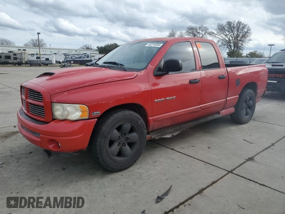 2004 Dodge 1500 SLT with VIN 1D7HA18D84J294069, listed as a Copart auction lot 43310285 with 129,897 mi miles and Salvage Title. Bid and sale history available at carsss.com. Image 1.