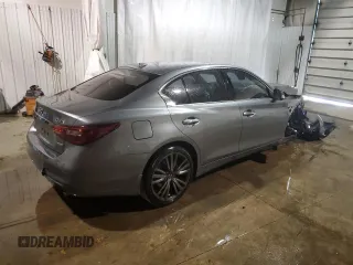 2020 Infiniti Q50 Pure with VIN JN1EV7AP8LM203925, listed as a Copart auction lot 74701834 with Not provided miles and Salvage title. Bid and sale history available at DreamBid. Image 3.