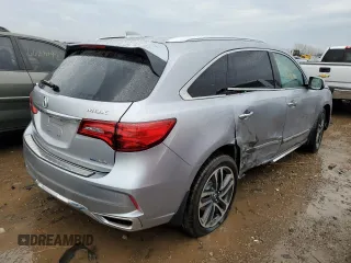 2017 Acura MDX Sport Hybrid w/Advance Pkg with VIN 5FRYD7H74HB001746, listed as a Copart auction lot 66066562 with 47,204 mi miles. Bid and sale history available at carsss.com. Image 4.