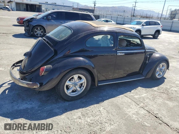1963 Volkswagen Beetle with VIN 5020781, listed as a Copart auction lot 68491334 with 36,482 mi miles and Salvage Title. Bid and sale history available at DreamBid. Image 3.