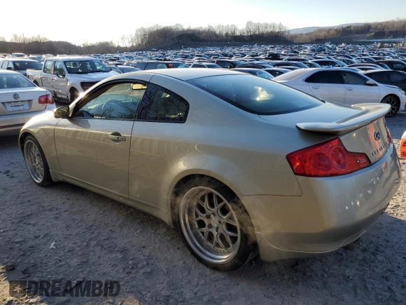 2007 Infiniti G35 Coupe with VIN JNKCV54E57M900489, listed as a Copart auction lot 83647534 with 234,690 mi miles and Salvage Title. Bid and sale history available at carsss.com. Image 2.