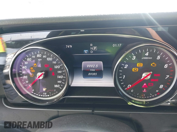 2019 Mercedes-Benz E-Class E 300 with VIN WDDZF4JB8KA566102, listed as a IAAI auction lot 41690183 with 89,085 mi miles. Bid and sale history available at carsss.com. Image 7.