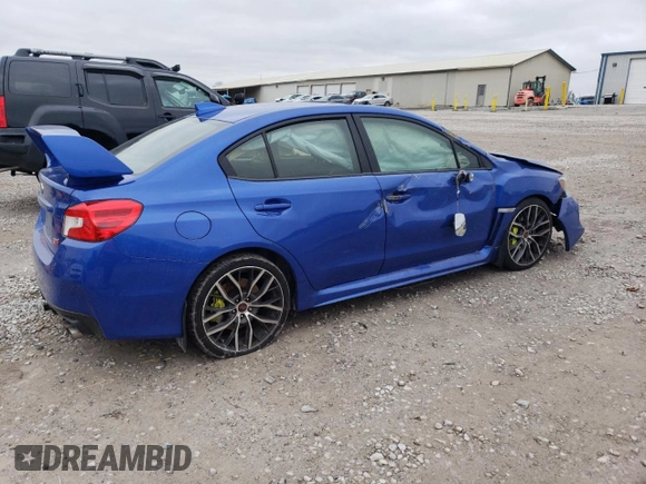 2020 Subaru WRX STI Limited with VIN JF1VA2Y62L9820593, listed as a Copart auction lot 85805224 with 23,196 mi miles and Salvage Title. Bid and sale history available at carsss.com. Image 3.