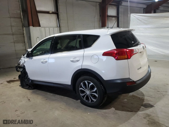2015 Toyota RAV4 LE with VIN 2T3BFREV9FW331440, listed as a Copart auction lot 53198485 with 0 mi miles and Clean Title. Bid and sale history available at carsss.com. Image 2.