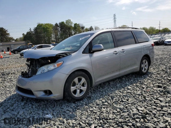 2015 Toyota Sienna LE AAS with VIN 5TDKK3DCXFS528241, listed as a Copart auction lot 52753055 with 132,207 mi miles and Salvage Title. Bid and sale history available at DreamBid. Image 1.