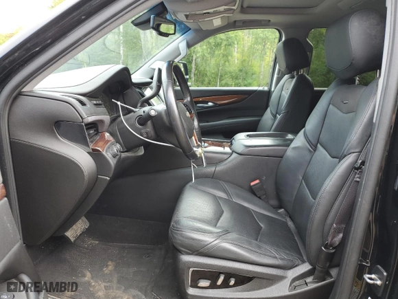 2015 Cadillac Escalade Premium with VIN 1GYS4NKJ5FR650621, listed as a Copart auction lot 66966264 with 141,517 mi miles and Salvage Title. Bid and sale history available at carsss.com. Image 7.