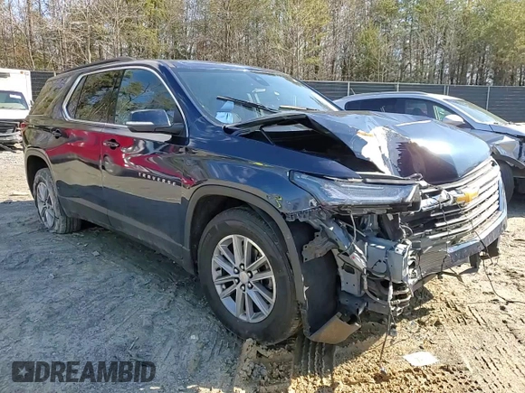 2022 Chevrolet Traverse LT Leather with VIN 1GNERHKW8NJ134324, listed as a Copart auction lot 45348315 with 59,419 mi miles and Salvage Title. Bid and sale history available at carsss.com. Image 12.