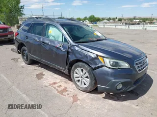 2015 Subaru Outback Premium z VIN 4S4BSBFC6F3282566, wystawiony jako IAAI lot #42246387 z przebiegiem 208 467 mil mil oraz . Historia ofert i sprzedaży dostępna na DreamBid. Obrazek 1.