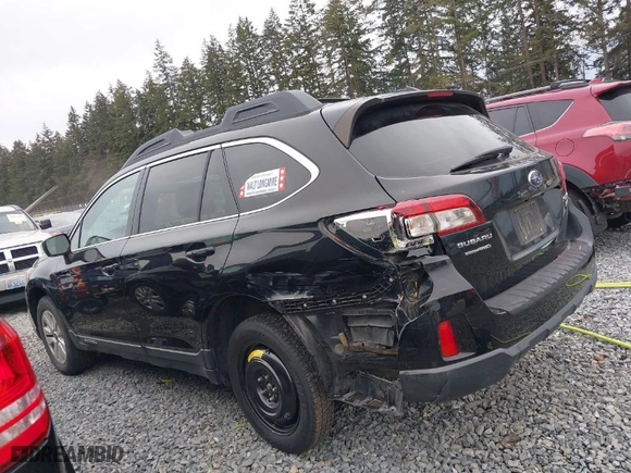 2015 Subaru Outback 2.5i Premium with VIN 4S4BSACC2F3351669, listed as a IAAI auction lot 41807338 with 155,225 mi miles. Bid and sale history available at carsss.com. Image 15.