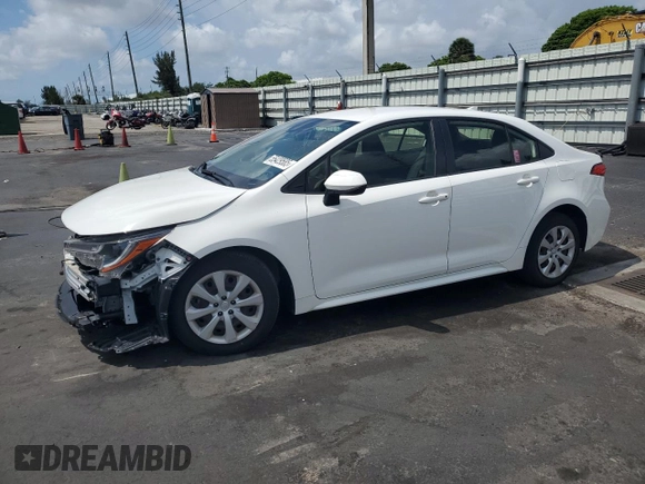 2020 Toyota Corolla LE with VIN JTDEPRAE6LJ079057, listed as a Copart auction lot 55429585 with 11,169 mi miles and Salvage Title. Bid and sale history available at DreamBid. Image 1.