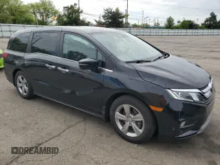 2019 Honda Odyssey EX with VIN 5FNRL6H50KB025079, listed as a Copart auction lot 53685495 with 118,998 mi miles and Salvage title. Bid and sale history available at DreamBid. Image 4.