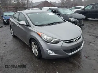 2012 Hyundai Elantra Limited with VIN KMHDH4AE0CU198325, listed as a IAAI auction lot 41938155 with 163,586 mi miles. Bid and sale history available at carsss.com. Image 1.
