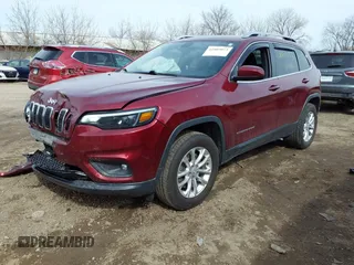 2019 Jeep Cherokee Latitude with VIN 1C4PJMCB2KD125898, listed as a IAAI auction lot 41809073 with 88,774 mi miles. Bid and sale history available at carsss.com. Image 2.