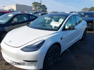 2021 Tesla Model 3 Long Range with VIN 5YJ3E1EB1MF056759, listed as a IAAI auction lot 41464108 with 48,694 mi miles and . Bid and sale history available at carsss.com. Image 19.