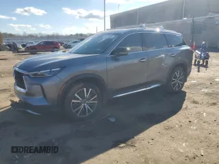 2023 Infiniti QX60 SENSORY with VIN 5N1DL1GS1PC359867, listed as a Copart auction lot 86534804 with 32,059 mi miles and Salvage Title. Bid and sale history available at carsss.com. Image 1.